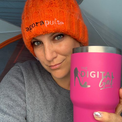 Amanda with her Digital Gal mug